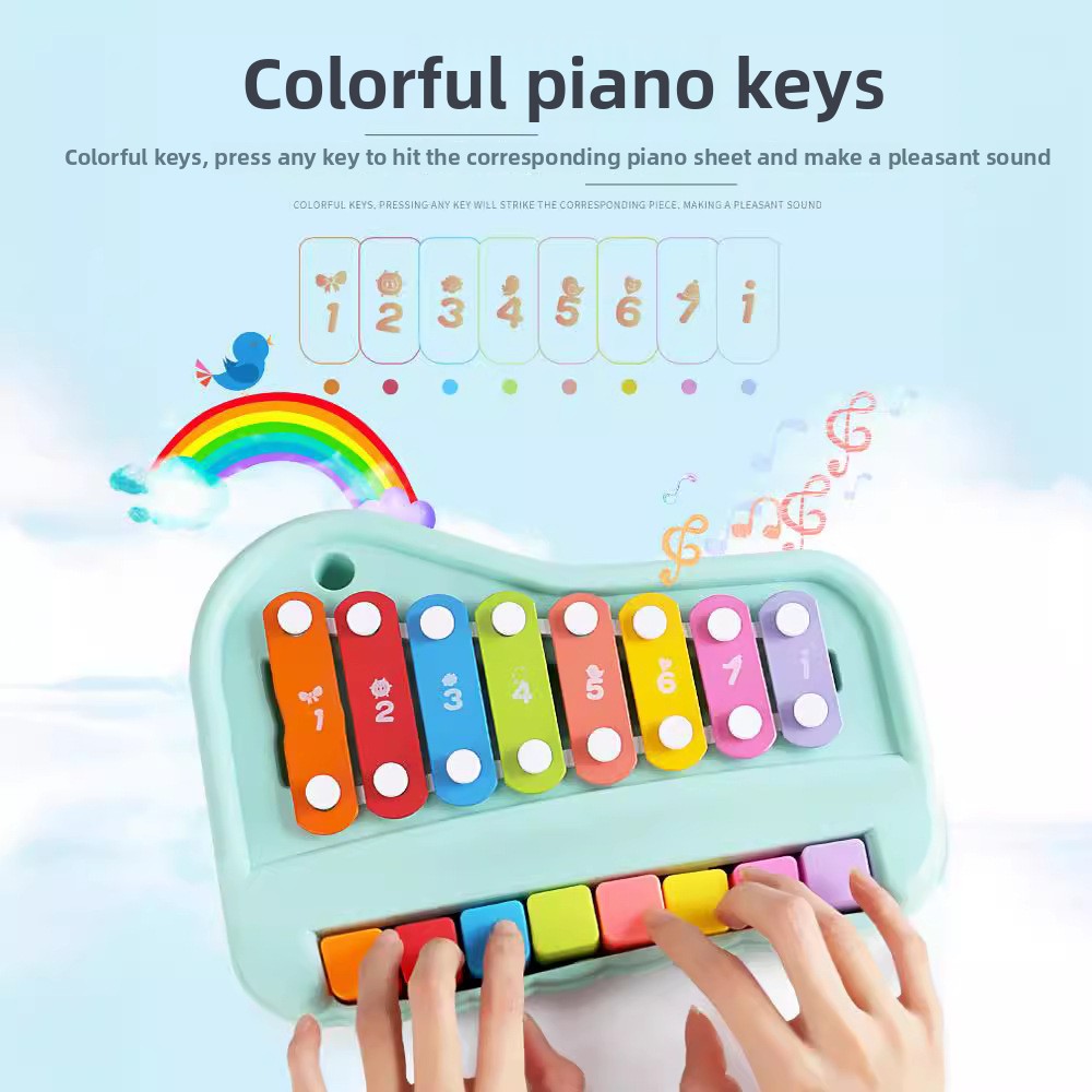 Piano Xylophone 8 Nada 2-in-1  - Musical Instrument Harmonium ulasan dan harga